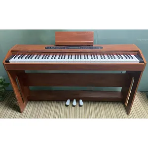 Çin ucuz fiyat dijital piyano OEM 88 tuşları elektrik piyano beyaz özelleştirmek ahşap ses profesyonel düğme çekiç ilerici