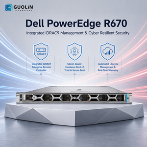 เซิร์ฟเวอร์ Dell PowerEdge R670 สำหรับองค์กร ขนาด 1U แบบติดตั้งบนแร็ค พร้อมซีพียู Intel Scalable แบบคู่ ระบบจ่ายไฟสำรอง รองรับการใช้งาน IDC Hosting และเว็บดาต้าเบสเซิร์ฟเวอร์ - Product Image 5