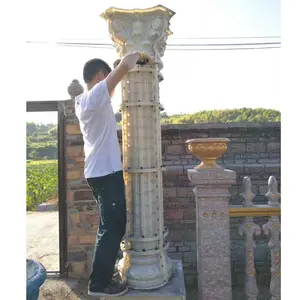 decorative roman concrete pillar moulds plastic column mold for homes