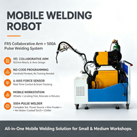 Robot collaboratif mobile à 6 axes pour soudage, cobot à programmation facile, bras robotisé, équipement de soudage robotisé intégré