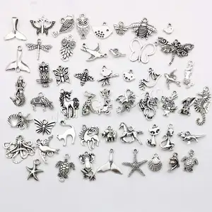 Mode Zinklegering Hanger Plated Voor Diy Sieraden Maken Mixed Silver Kleur 15Mm 100 Stks/zak Vlinder Charms