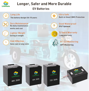 <span class=keywords><strong>3</strong></span> tekerlekli elektrikli araçlar için yüksek kapasiteli hızlı şarj elektrikli üç tekerlekli bisiklet LiFePO4 72V 105Ah şarj edilebilir lityum pil paketi - Product Image 4