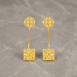 Handmade Brass Earrings Cute Long <b>Boho</b> Fashion Unisex Silver Plated Rose Gold Plated - Product Image 3