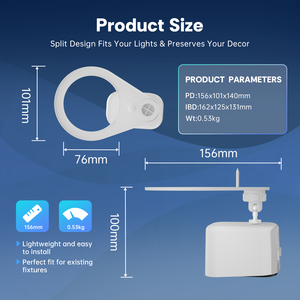 <span class=keywords><strong>กล้อง</strong></span>ดาวน์ไลท์แบบประหยัดพื้นที่ YIMMET, <span class=keywords><strong>กล้อง</strong></span><span class=keywords><strong>วงจรปิด</strong></span><span class=keywords><strong>แบ</strong></span>บติด<span class=keywords><strong>ต</strong></span>ั้งในตัวพร้อมไฟส่องสว่าง, ไม่ต้องใช้<span class=keywords><strong>สาย</strong></span>ไฟ, ควบคุมผ่านแอป WiFi ขนาด 3 นิ้ว - Product Image 5