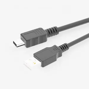 Kabel isi daya Data USB Mini kustom, kabel ekstensi kamera transfer pengisian daya cepat dengan USB 2.0 A Male Ke Mini B 5pin