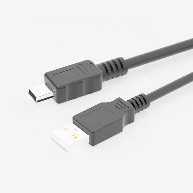 Custom USB 2.0 Male to Mini B 5Pin Fast Charging Data Transfer Cable for Printer Camera & Mobile Devices