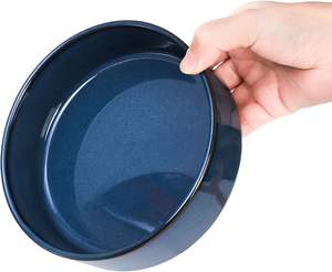 21oz Ceramic Dog <span class=keywords><strong>Bowl</strong></span> Set com suporte de madeira 2-em-1 antiderrapante Eco-Friendly <span class=keywords><strong>Pet</strong></span> Food Water <span class=keywords><strong>Bowl</strong></span> Matte Glaze Sem derramamento Cat Feeding Dish - Product Image 4