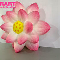 Magnifiques fleurs de lotus gonflables, décorations de fleurs de lotus gonflables originales pour les fêtes à thème