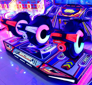 3-Player Motorbike Arcade Video Racing Machine Coin Operated HD LCD Dynamic Professional for Game Center FEC - Product Image 3
