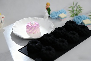 Moule à pâtisserie en <span class=keywords><strong>silicone</strong></span> à bulles de perles 3D, moule à gâteau mousse sphérique gonflé de qualité alimentaire premium - Product Image 6