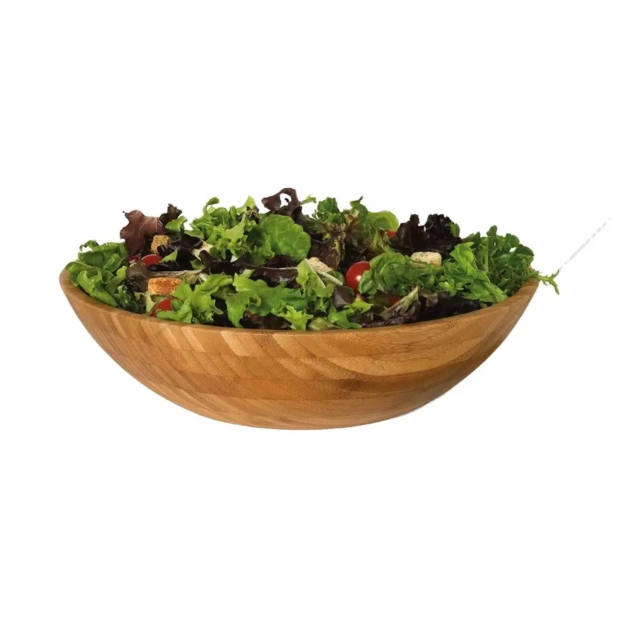 Insalatiera di legno impilabile per insalata di frutta Pasta cereali
