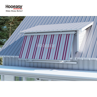 Auvent rétractable Hooeasy à demi-cassette, auvent de balcon, fenêtre, bras pivotant fixe, auvent à bras rabattable
