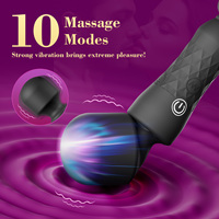 AV Wand Vibromasseur double extrémité pour femme, 10 fréquences de vibration puissantes, jouet sexuel pour adulte, stimulation du point G