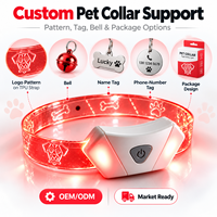 Bracelet lumineux LED rechargeable pour enfants, 7 couleurs clignotantes, jouet fantaisie pour fête, également disponible pour animaux de compagnie (chiens et chats)