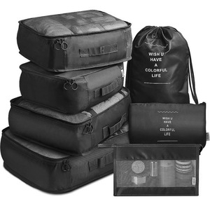 Ensemble de 7 cubes de rangement de voyage légers et imperméables pour valise - Product Image 4