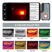 Cámara Termográfica Móvil HT-203U-i, Cámara de Imagen Térmica Infrarroja para Teléfono, Detección de Circuitos PCB, Tuberías de Calefacción por Suelo Radiante