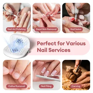 Collecteur de poussière d'ongles pliable 90. Extracteur de poussière pour ongles double face à double ventilateur sans balais pour salon de manucure et usage personnel - Product Image 6