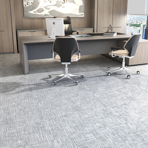 Modern Abstract Pattern Office Carpet Tile Rectangle Low Pile Anti-Slip Backing Commercial Use - Product Image 1