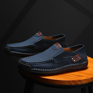 Mocasines de Lujo para Hombre, Estilo Casual, Punta Redonda, Sin Cordones, Diseño Sólido, Tallas Grandes, Cómodos para Caminar, Tendencia de Moda - Product Image 6