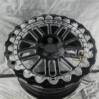 Jantes en alliage forgé Bead Lock 5x100/112/114.3/115/120/127/130/139.7 6x139.7 Finition noire Neuves pour voitures de sport, SUV, pick-up