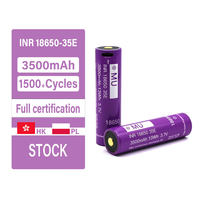 Batería Recargable MU INR18650-35E 18650 de Iones de Litio de 3500 mAh con Puerto de Carga Tipo C Integrado, Certificación CE y RoHS, para Linterna y Banco de Energía