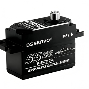 Servo <span class=keywords><strong>Brushless</strong></span> Dsservo 55 kg, Pièces RC, Servo à Profil Bas, Servo <span class=keywords><strong>Brushless</strong></span> Étanche pour Voiture RC <span class=keywords><strong>1</strong></span>/<span class=keywords><strong>8</strong></span> <span class=keywords><strong>1</strong></span>/10 - Product Image 1