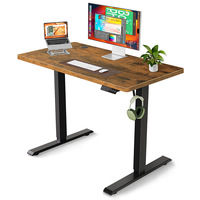 Bureau de jeu électrique réglable en hauteur à prix abordable, table d'ordinateur pour le travail à domicile avec support pour casque