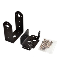 Kit de montage de servo robotique 2 DOF pour voiture et bateau RC, avec support de capteur, pour mécanisme de direction MG995 MG996R