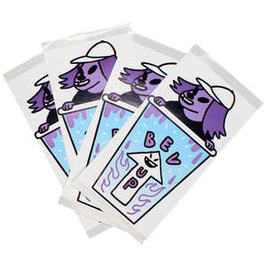 Pegatinas holográficas personalizadas de vinilo, pegatinas de cáscara de huevo, grafiti bomba en blanco, grafiti, amarillo, impresión - Product Image 2