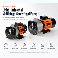 Pompe centrifuge compacte horizontale multi-étages en acier inoxydable avec installation facile pour l'alimentation en eau résidentielle
