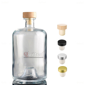 Bouteille en verre personnalisée avec bouchon, finition mate, noir, blanc, vert, colorée, 500 ml, 700 ml, 750 ml, pour gin, <span class=keywords><strong>rhum</strong></span>, whisky, vodka - Product Image 5
