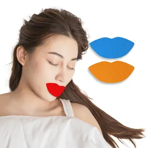 停止打鼾口带更好地睡觉闭口安全胶水透气贴片带张开嘴呼吸的人