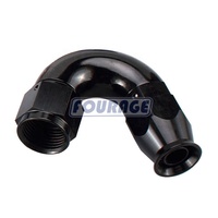Pièces d'auto 150 degrés en aluminium femelle AN adaptateur de joint pivotant une pièce plein débit PTFE raccord d'extrémité de tuyau de carburant