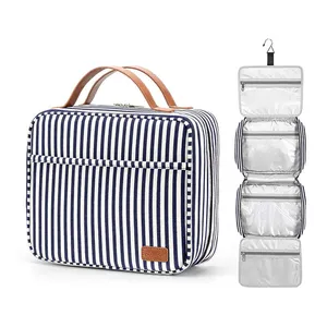 Seyahat makyaj çantası asılı makyaj çantası kanca makyaj seyahat organizatör kozmetik makyaj tuvalet takı