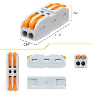 Conector de cable eléctrico Conector de palanca de Conductor de cableado compacto universal Bloque de terminales Push-in - Product Image 4