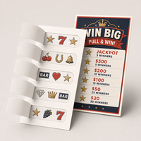 Billets à gratter personnalisés sur le thème patriotique pour dîner des anciens combattants, gala caritatif, jeu de collecte de fonds