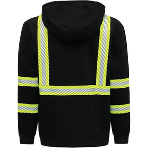 Felpe con Cappuccio Ignifughe in Cotone 7.5OZ FRC con Nastro Riflettente Alta Visibilità Resistenti alle <span class=keywords><strong>Fiamme</strong></span> - Product Image 2