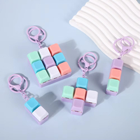 Jouets anti-stress créatifs en forme de macaron, bloc mécanique à déballer, pendentif pour clavier, plastique léger, imperméable, pour soulager le stress
