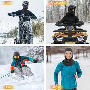 Pasamontañas de Ciclismo con Forro Interior, Máscara Facial Cálida, Protección para Orejas y Cuello, Color Sólido, Talla Única, Gorra Deportiva para Exteriores - Product Image 5