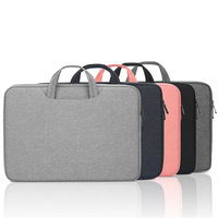 Sacoche d'affaires pour ordinateur portable 13 14 15,6 pouces, noire/gris foncé, avec poignée, pour Ultrabook, pochette pour ordinateur, sac de bureau, vente en gros