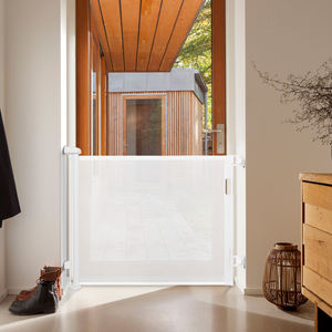 Barrière de sécurité pour bébé multi-niveaux <span class=keywords><strong>extensible</strong></span> à fixation par pression, barrière de porte pour tout-petits, filet en PVC robuste, barrière pour tout-petits, vente chaude en usine - Product Image 3