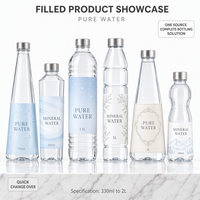 Machine automatique de rinçage, remplissage et bouchage de bouteilles en PET et en verre pour eau potable pure, à faible consommation d'énergie