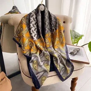 New Fast Delivery Square Scarf Silk Scarves Wholesale Custom-made Printed Shawls