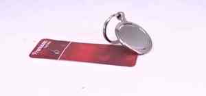 Llavero Metálico Redondo con Acabado Plateado para Regalo Promocional de Marca Corporativa, Anillo para Llaves Premium - Product Image 3