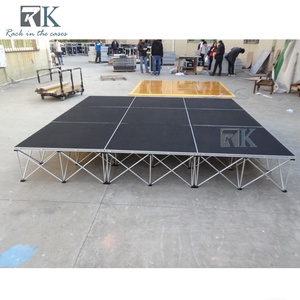 Plateforme de scène avec flight case, scène mobile facile à installer, scène simple - Product Image 3