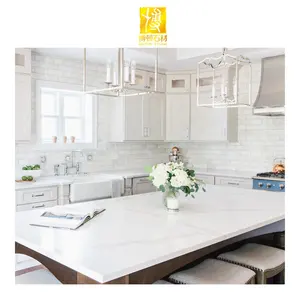 Lastra per pavimenti da cucina in quarzo bianco di migliore qualità prezzo economico piastrelle per pavimenti in pietra di quarzo lucidato