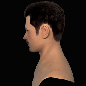 Masque de tête en silicone réaliste pour homme, avec détails faciaux, pour la création de contenu vidéo (TV, films, réseaux sociaux) et <span class=keywords><strong>le</strong></span> <span class=keywords><strong>streaming</strong></span> en direct - Product Image 5