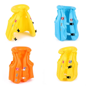 PVC nổi bé bơi áo khoác an toàn nhân viên cứu hộ vest 3-10 tuổi trẻ em Inflatable cuộc sống bơi vest - Product Image 5