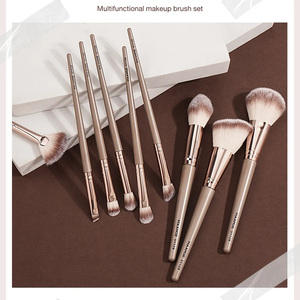 MAANGE Juego <span class=keywords><strong>de</strong></span> <span class=keywords><strong>Brochas</strong></span> <span class=keywords><strong>de</strong></span> <span class=keywords><strong>Maquillaje</strong></span> Multifuncional, 9 Piezas, Sombra <span class=keywords><strong>de</strong></span> Ojos, Polvo y <span class=keywords><strong>Base</strong></span> Líquida - Product Image 4