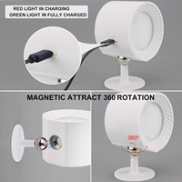 Lámparas LED Modernas Decorativas de Pared para Interiores, Recargables, con 3 Temperaturas de Color, Control Remoto, CRI 80, para Estudio o Dormitorio